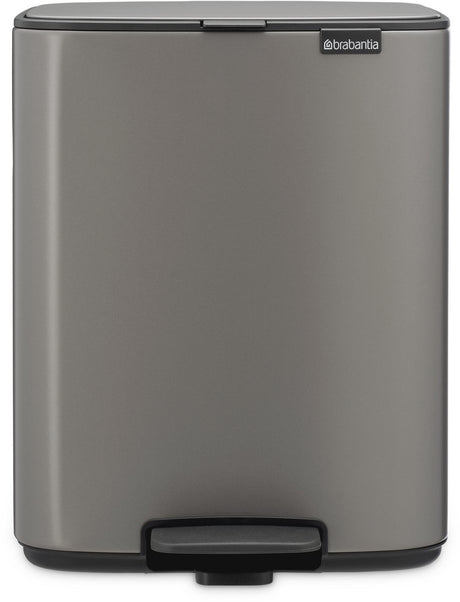 Brabantia bo pedaalemmer - 12 liter - platinum