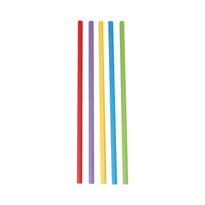 Depa drinkrietje assorti papier 200×6 mm fsc (250 stuks)