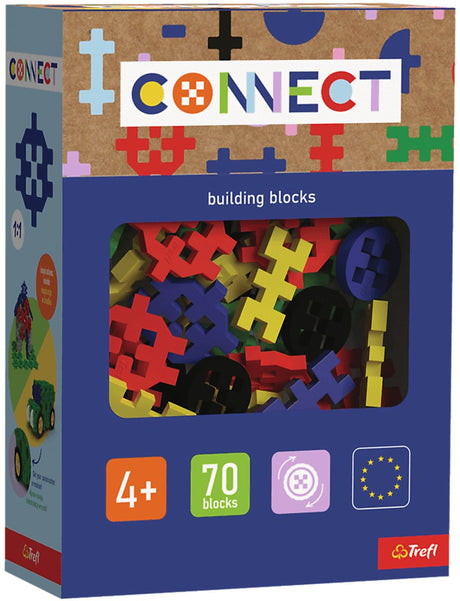 Trefl connect connect - bouwblokken 70 - standaard meerkleurig_fsc mix 70%