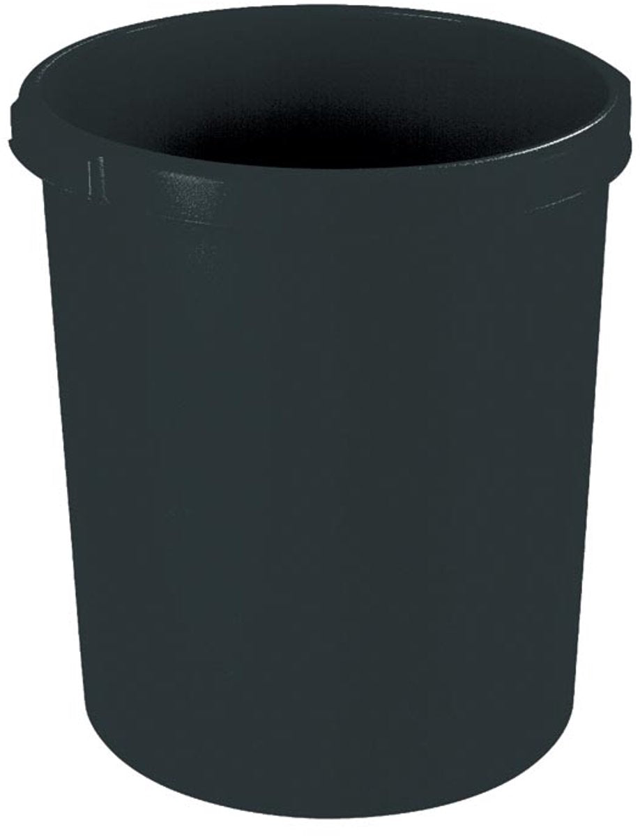Han papierbak - klassik - 30 liter - zwart - hoogwaardig kunststof - ha-1834-13