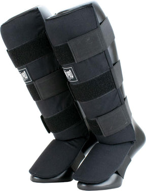 Super pro combat gear scheenbeschermer savior zwart wit extra large