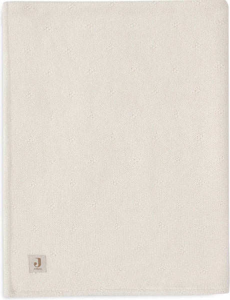 Jollein deken ledikant 100x150cm cosy knit ivory velvet