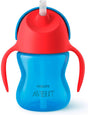 Philips avent drinkbeker met rietje - 9+ maanden - 1 stuk - blauw rood - scf796 01