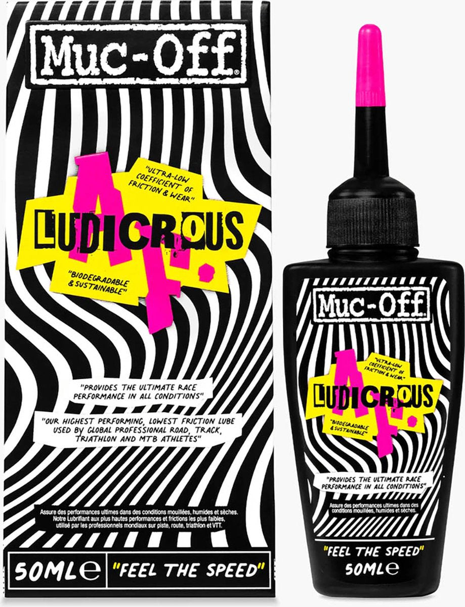 Muc-off ludicrous af - kettingolie - 50ml - smeermiddel voor racefiets en mountainbike - biologisch afbreekbaar - lage wrijving
