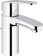 Grohe eurostyle cosmopolitan wastafelkraan - standaard uitloop - met trek-waste - chroom - waterbesparend