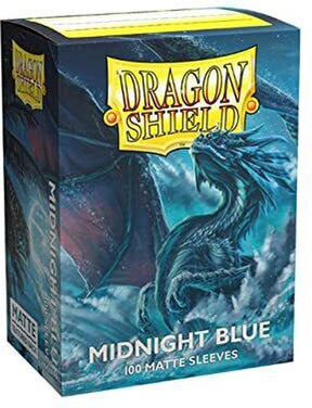 Dragonshield 100 box sleeves matte midnight blue