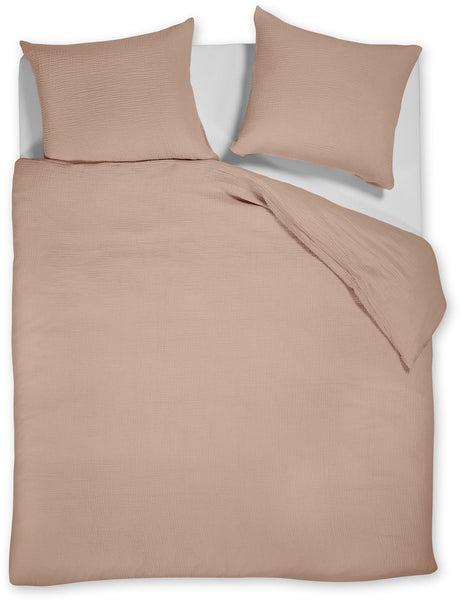Vtwonen gentle embrace dekbedovertrek - tweepersoons - 200 x 220 cm - zachtroze