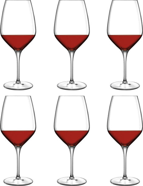 Luigi bormioli atelier rode wijnglas (ø9,1 cm) (set van 6)