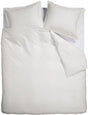 Ambiante satin uni dekbedovertrek - lits-jumeaux - 240x200 220 cm - wit
