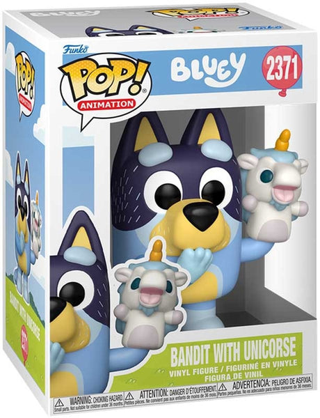 Funko pop! animation: bluey bandit with unicourse #? specialty series exclusive