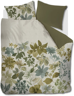 Beddinghouse lilian dekbedovertrek - lits-jumeaux - 240 x 200 220 cm - groen