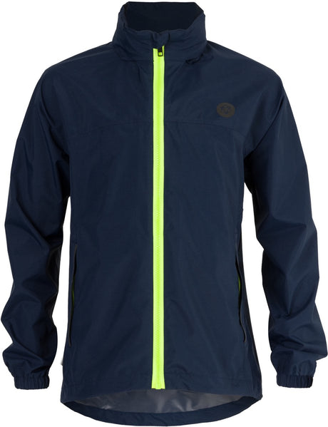 Agu go kids regenjas essential - blauw - 140 - meisjes jongens - waterdicht ademend