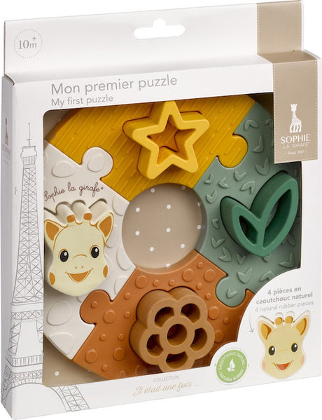 Sophie la girafe sophie de giraf - mijn eerste puzzel - in beige geschenkdoos - baby speelgoed - vanaf 10 maanden