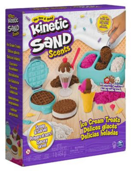 Kinetic sand - ijstraktaties speelset met drie kleuren geurend zand - 510 g origineel -origineel
