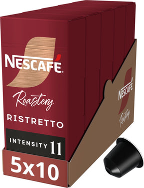 Nescafé roastery ristretto capsules - 5 doosjes x 10 koffiecups