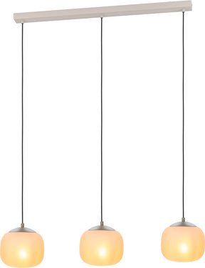 Eglo cominio hanglamp - e27 - 88,5 cm - zandkleurig|taupe - glas