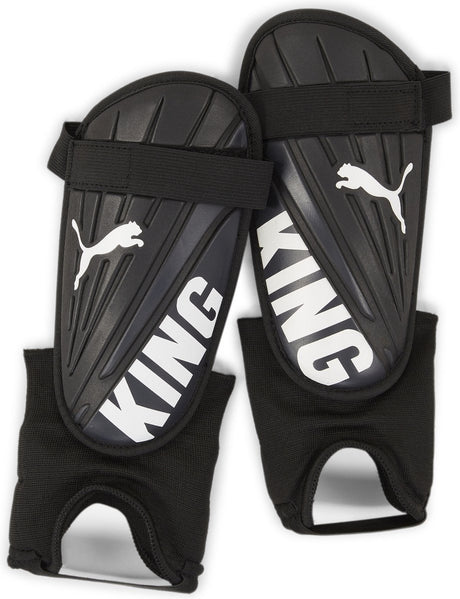 Puma king is ankle unisex scheenbeschermer - black- white s