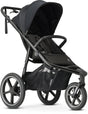 Deryan bolt hardloop kinderwagen - jogging buggy - muggennet - zwart