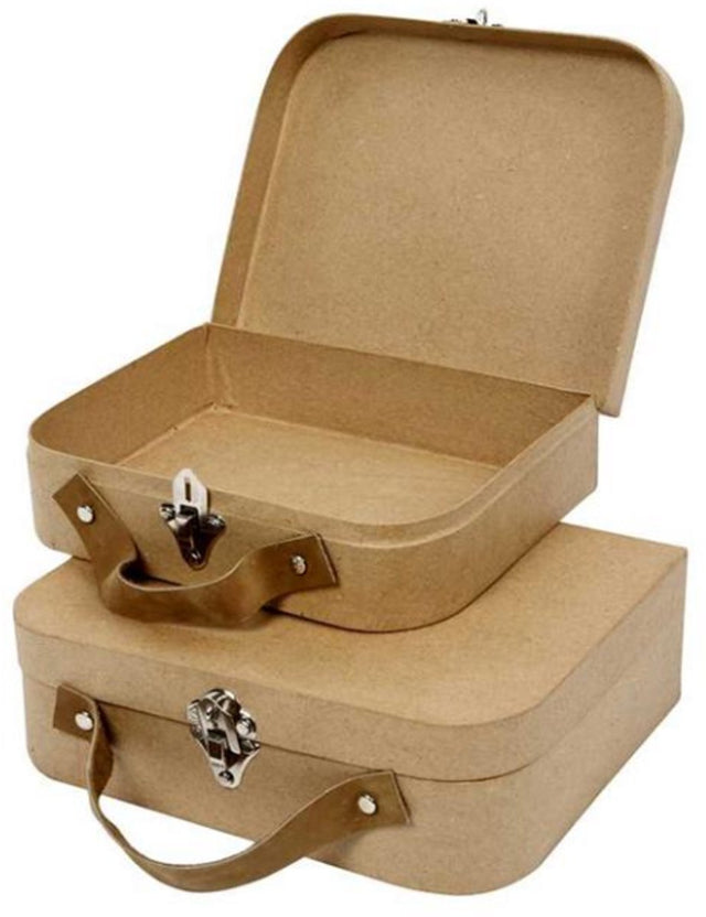 Creotime koffers, afm 22,5x18x6,5 cm, afm 25,5x20x8 cm, 2 stuks