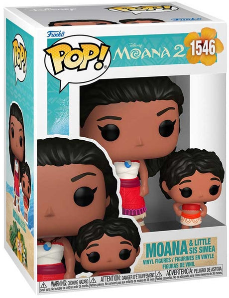 Funko vaiana 2 - moana little sis simea vinylfiguur 1546 pop! meerkleurig pvc -