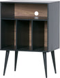 Woood james kastje - grenen - zwart noten - 83x60x44