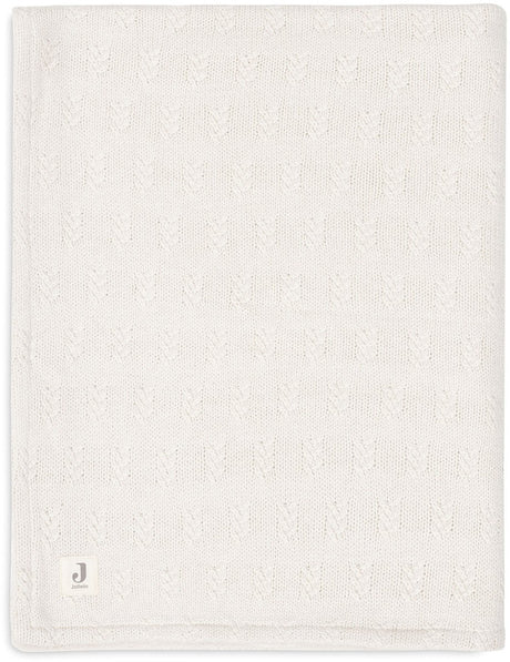 Jollein deken ledikant 100x150cm grain knit oatmeal velvet