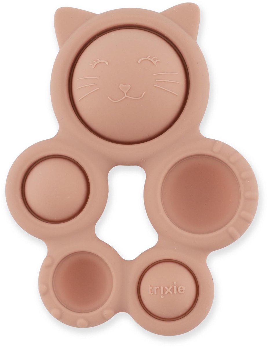 Trixie siliconen pop-it speelgoed mrs. cat – sensorisch babyspeelgoed vanaf de geboorte (0m+)