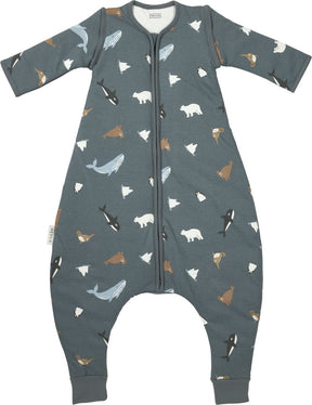 Meyco baby arctic slaapoverall jumper - afritsbare mouwen - multicolour - 92cm - 2.5 tog