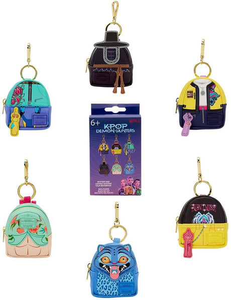 Loungefly – k-pop demon hunters – mini backpack bag charm – mystery box