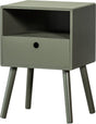 Woood ozzy nachtkastje hout warm groen 53x36x30