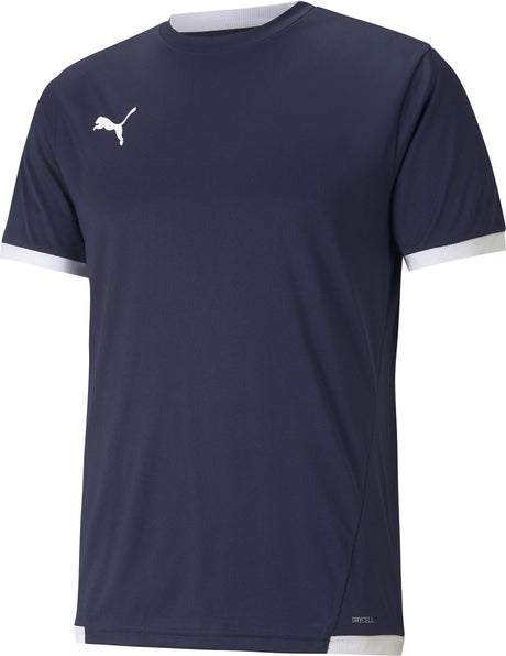 Puma teamliga jersey heren sportshirt - peacoat- white