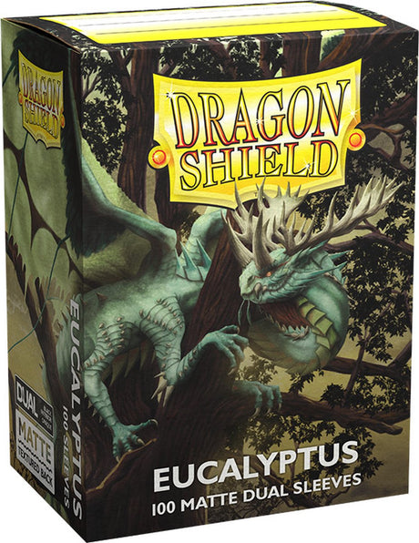 Dragon shield - matte dual sleeves eucalyptus 100x