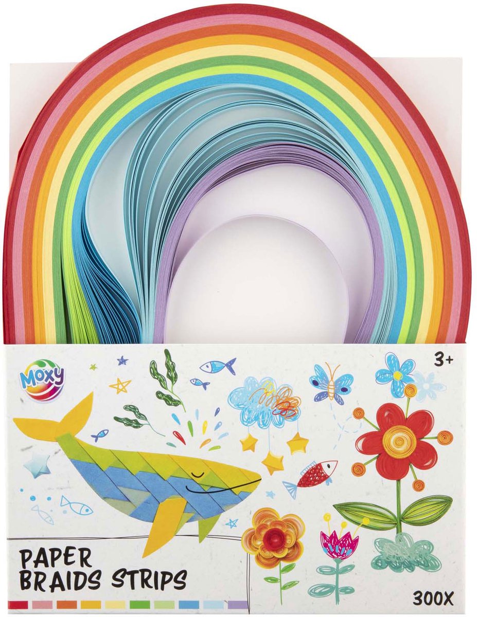 Creative craft group papieren vlechtstroken, 300st.