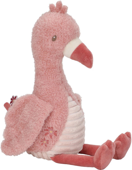 Little dutch safari friends knuffel flamingo - 35 cm