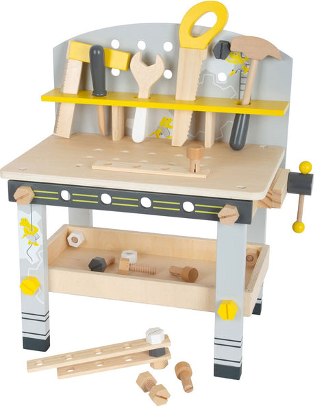 Small foot - houten werkbank compact miniwob, 34dlg.