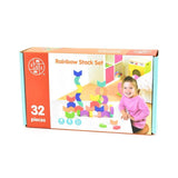 Houten stapelset regenboog 32-delig 27x15cm