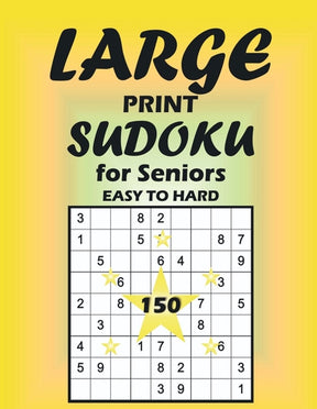 Large print sudoku for seniors easy to hard