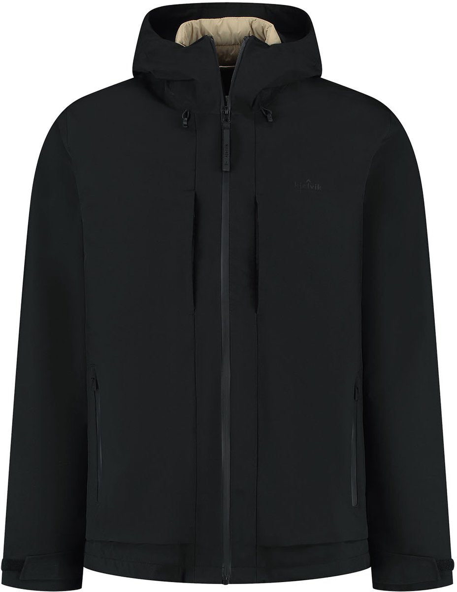 Kjelvik melo heren outdoorjas - zwart