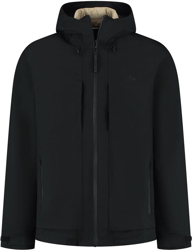 Kjelvik melo heren outdoorjas - zwart
