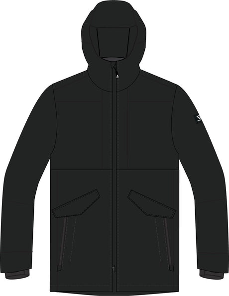 Brunotti nelson heren parka regen jas - zwart - xxl