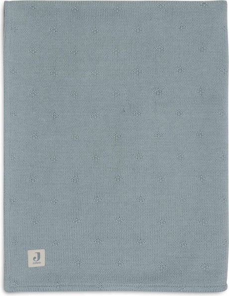 Jollein deken wieg 75x100cm cosy knit sea green velvet