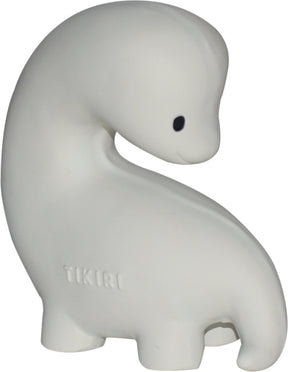 Tikiri mijn eerste dinosaurus - brachi - natuurlijk rubber - met belletje - 0 jaar