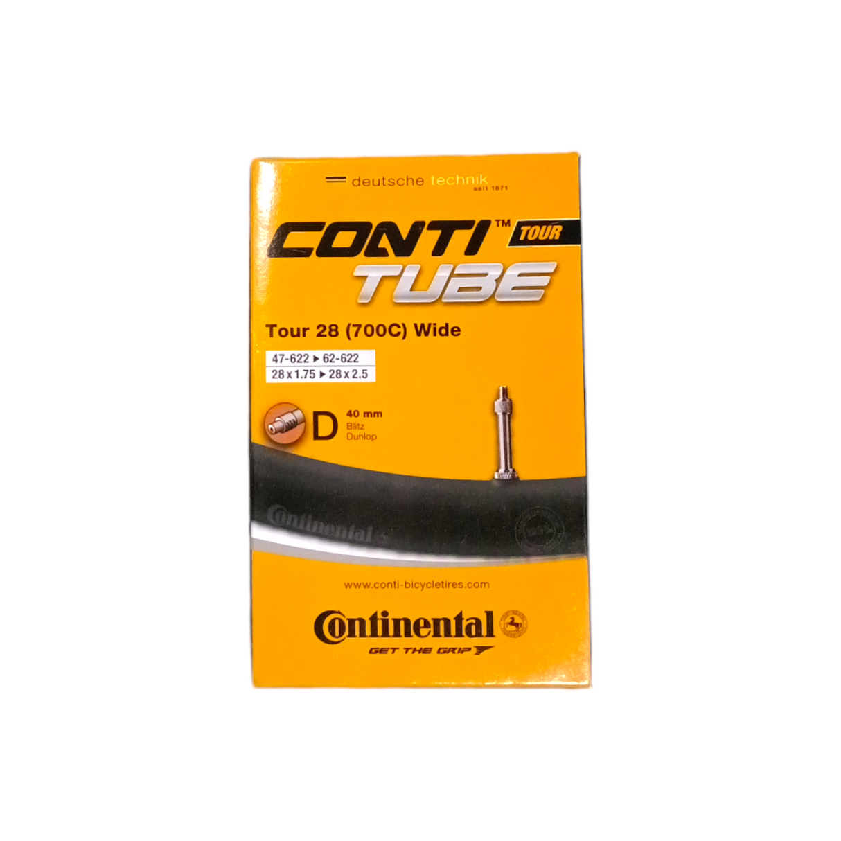 Continental Innenrohr DV19 Tour breit 28 Zoll 47 62-622 DV 40 mm