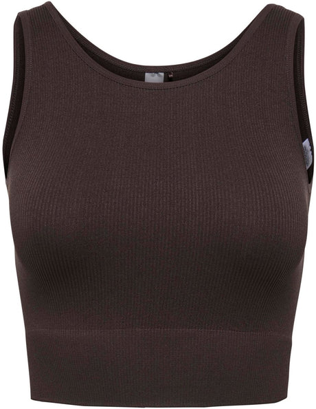 Only play onpjaia life un sl seam short top noos dames top - chocolate torte