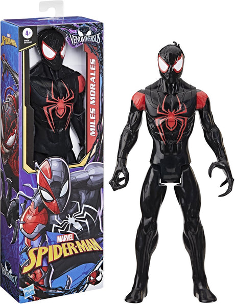 Marvel spider-man venomversus titan hero series miles morales, actiefiguur van 30 cm, 4+