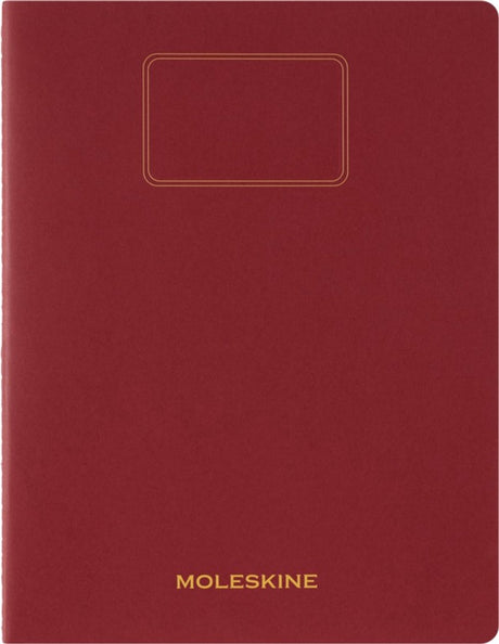 Moleskine schrift student xxl - zachte kraft - blanco - rood
