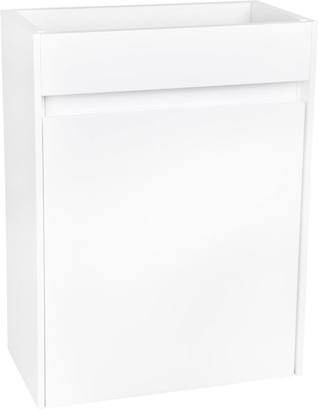 Differnz hura l toiletmeubel - onderbouwkast voor toilet - deur links of rechts monteerbaar - knock down montage - fsc® gecertificeerd - afmetingen 52 x 40 x 21.5 cm - kunststof - kleur wit