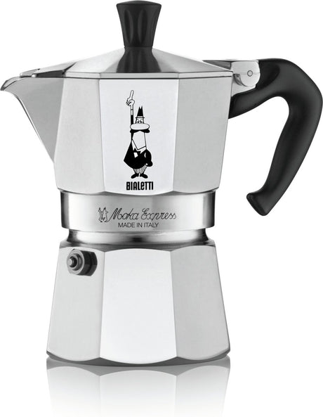 Bialetti moka express - percolator - 4 kops - aluminium
