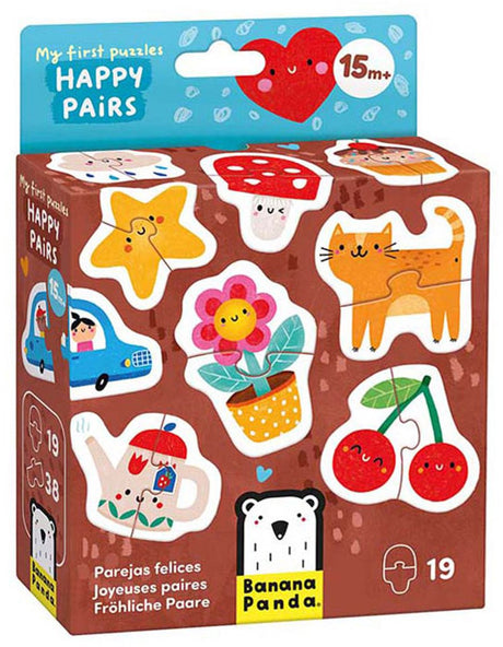 Banana panda puzzel speelgoed - mijn eerste puzzels blije dubbels 19st.