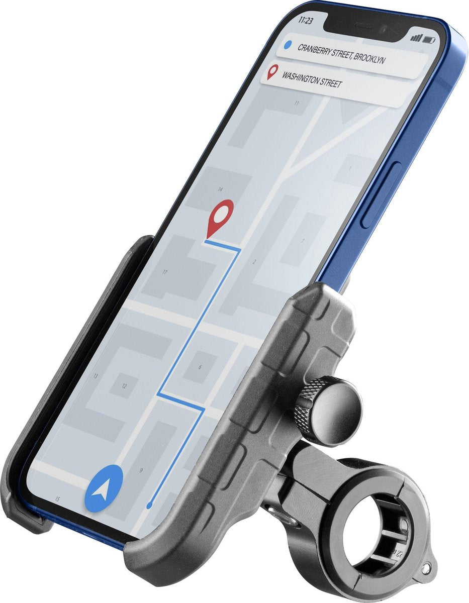 Cellularline rider steel mobiele telefoon smartphone zwart
